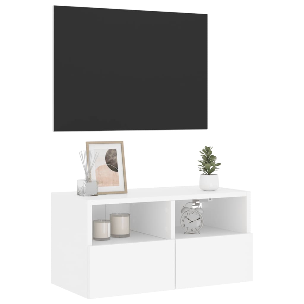 vidaXL Zidni TV ormarić bijeli 60 x 30 x 30 cm od konstruiranog drva