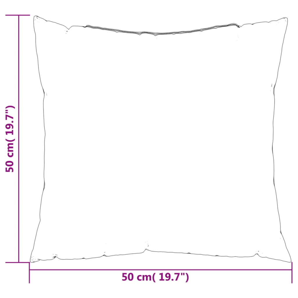 vidaXL Ukrasni jastuci 4 kom sivi 50 x 50 cm od tkanine