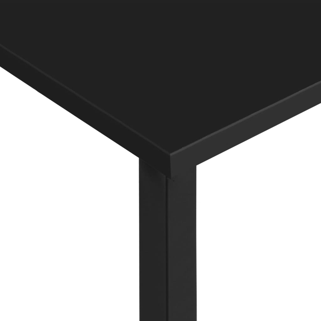 vidaXL Stol za računalo crni 105 x 55 x 72 cm od MDF-a i metala