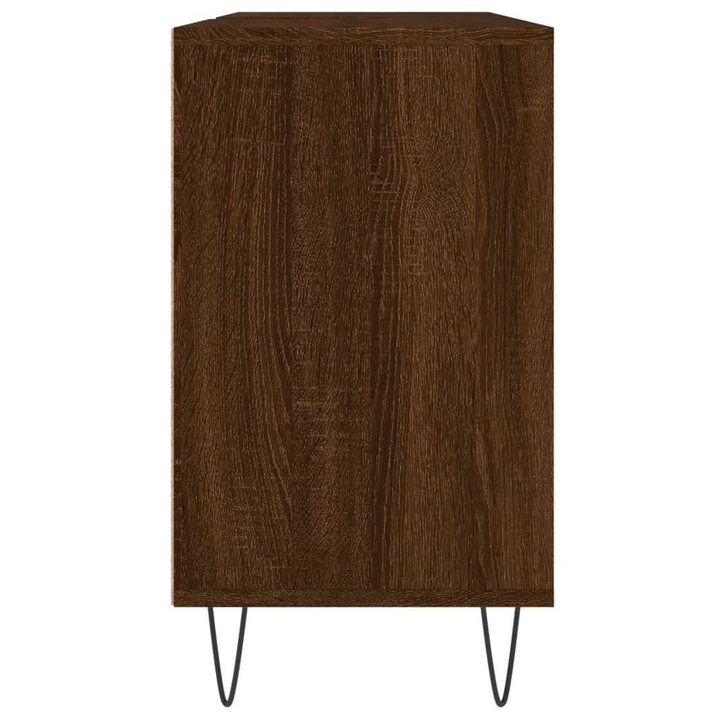 vidaXL Ormarić za umivaonik smeđa boja hrasta 80x33x60 cm drveni