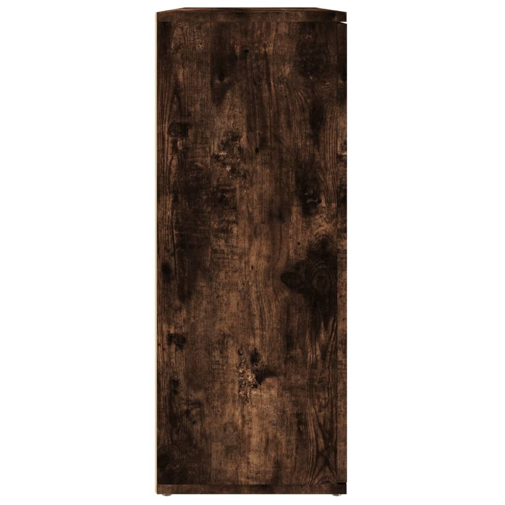 vidaXL Komoda boja dimljenog hrasta 91x29,5x75cm od konstruiranog drva
