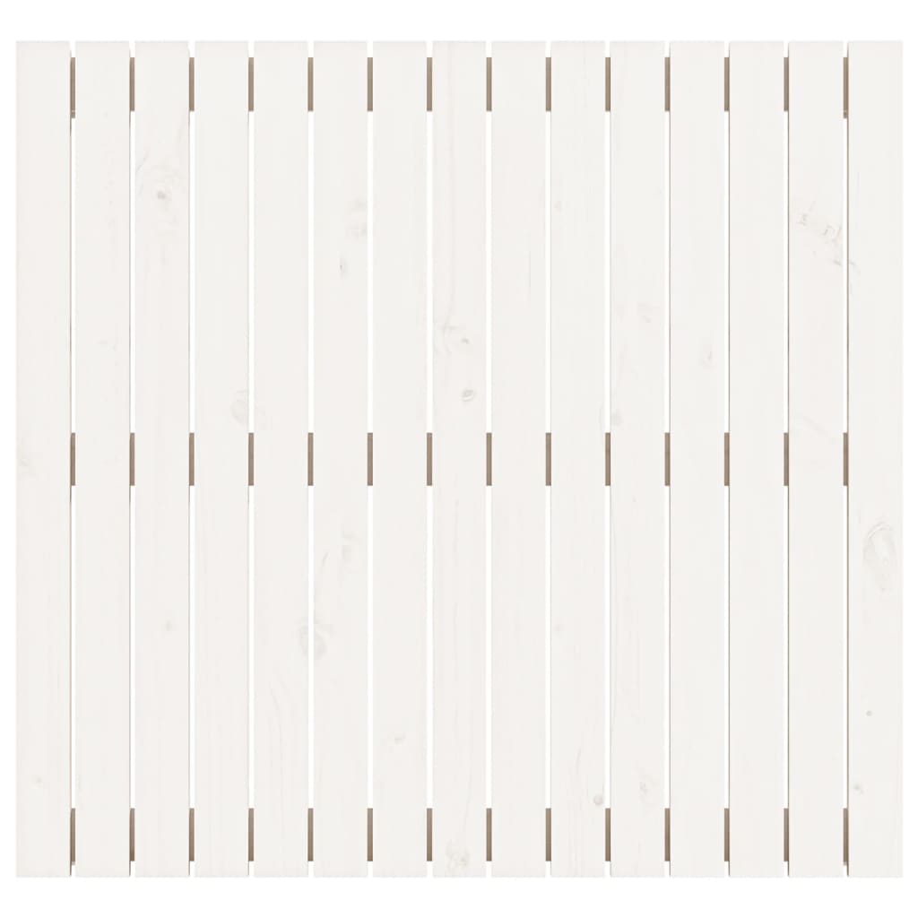 vidaXL Zidno uzglavlje bijelo 95,5x3x90 cm od masivne borovine