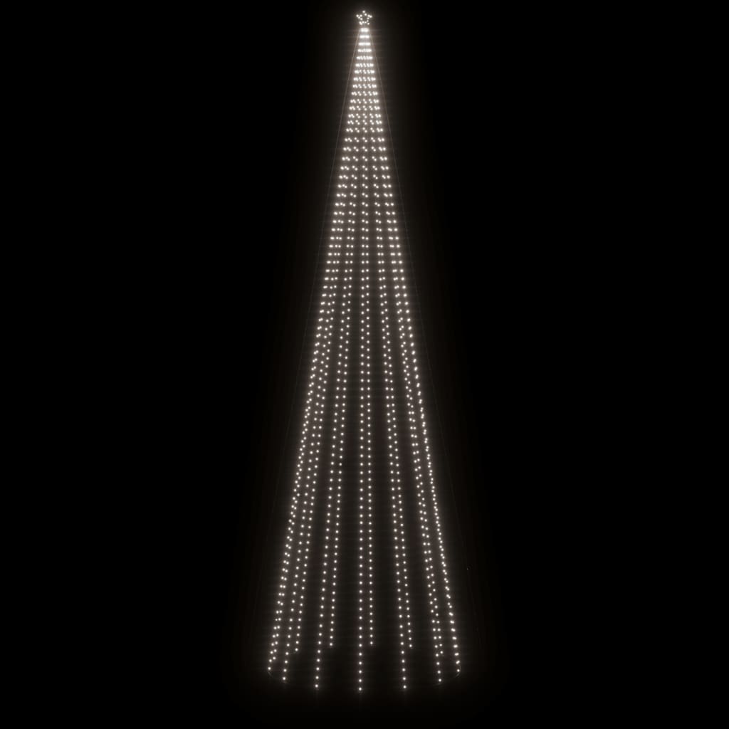 vidaXL Stožasto božićno drvce hladno bijelo 1134 LED žarulje 230x800cm