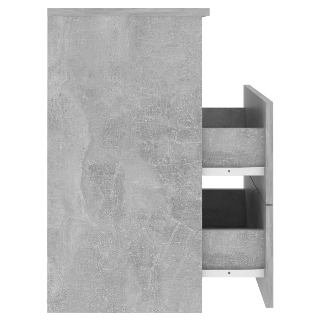 vidaXL Noćni ormarići 2 kom siva boja betona 50 x 32 x 60 cm