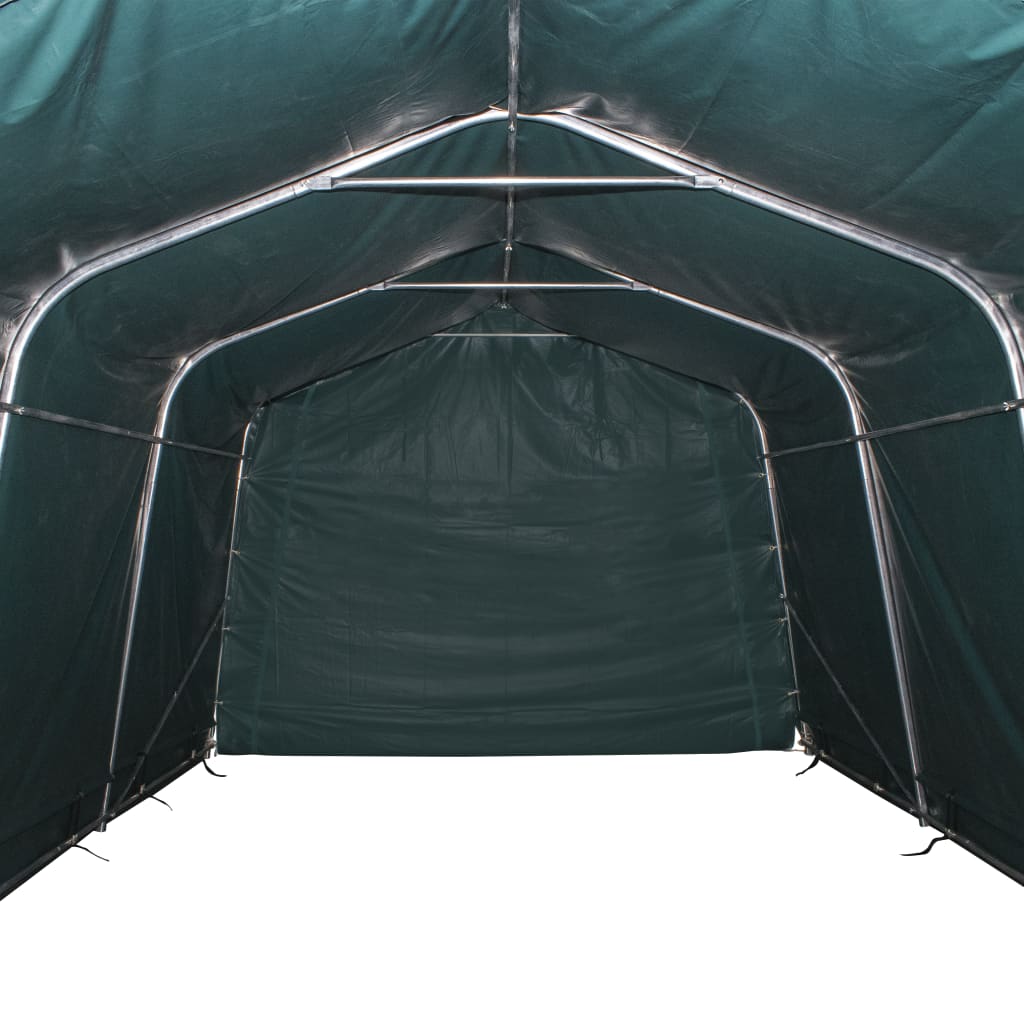 vidaXL Uklonjivi šator za stoku PVC 550 g/m² 3,3 x 4,8 m tamnozeleni