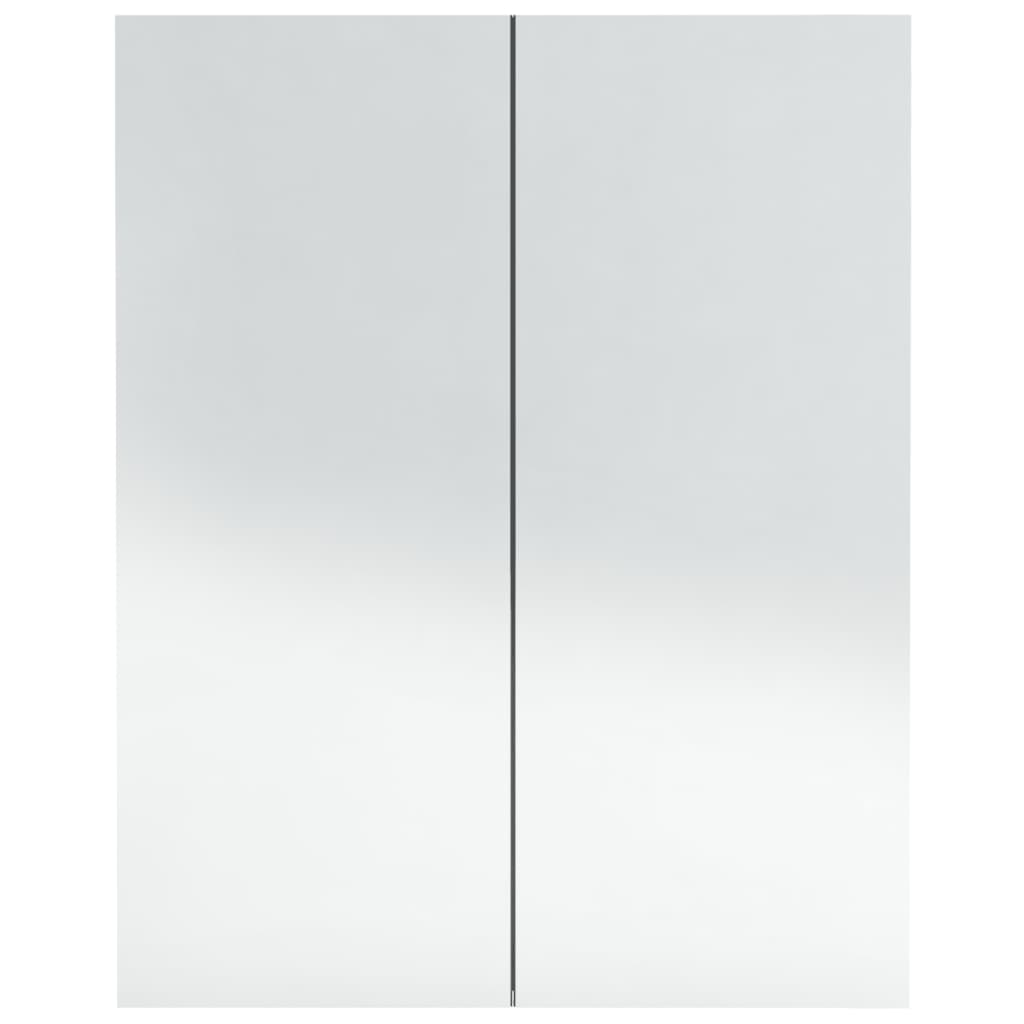 vidaXL Kupaonski ormarić s ogledalom 60x15x75 cm MDF antracit