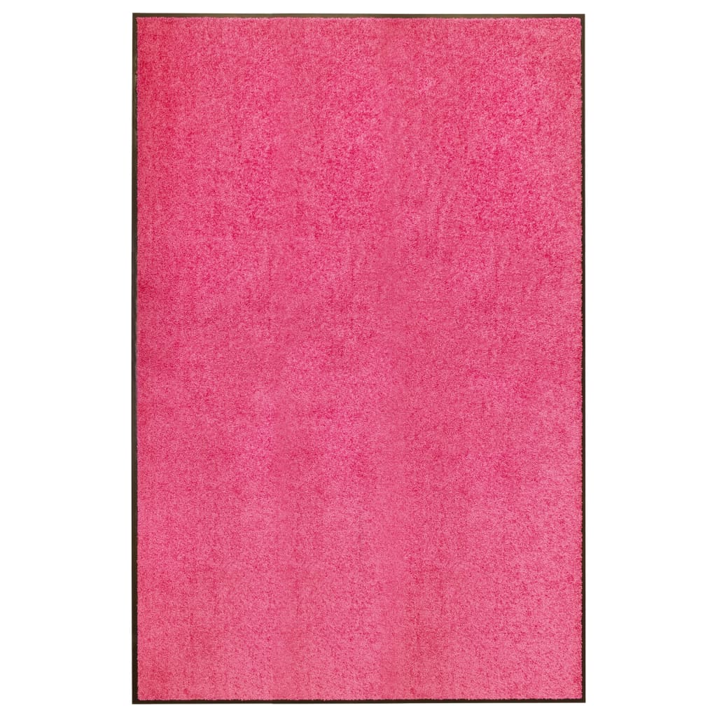 vidaXL Otirač perivi ružičasti 120 x 180 cm