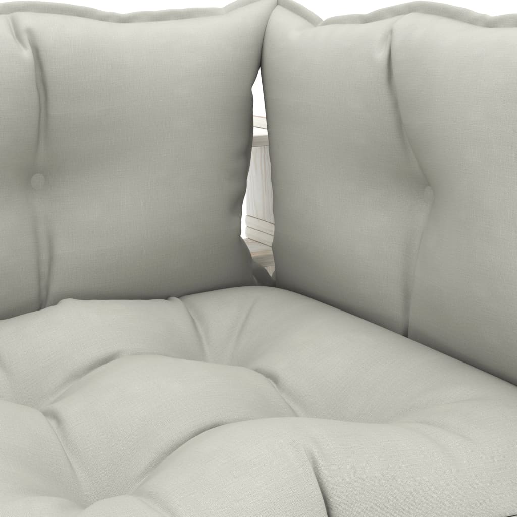 vidaXL 6-dijelna vrtna garnitura od paleta smeđesivi jastuci drvena