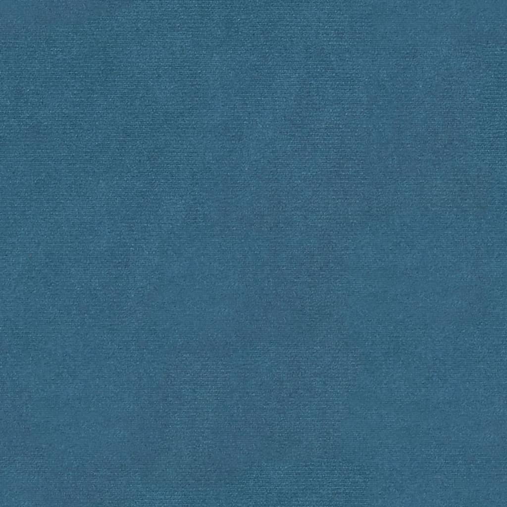 vidaXL Klupa plava 98 x 56 x 69 cm baršunasta