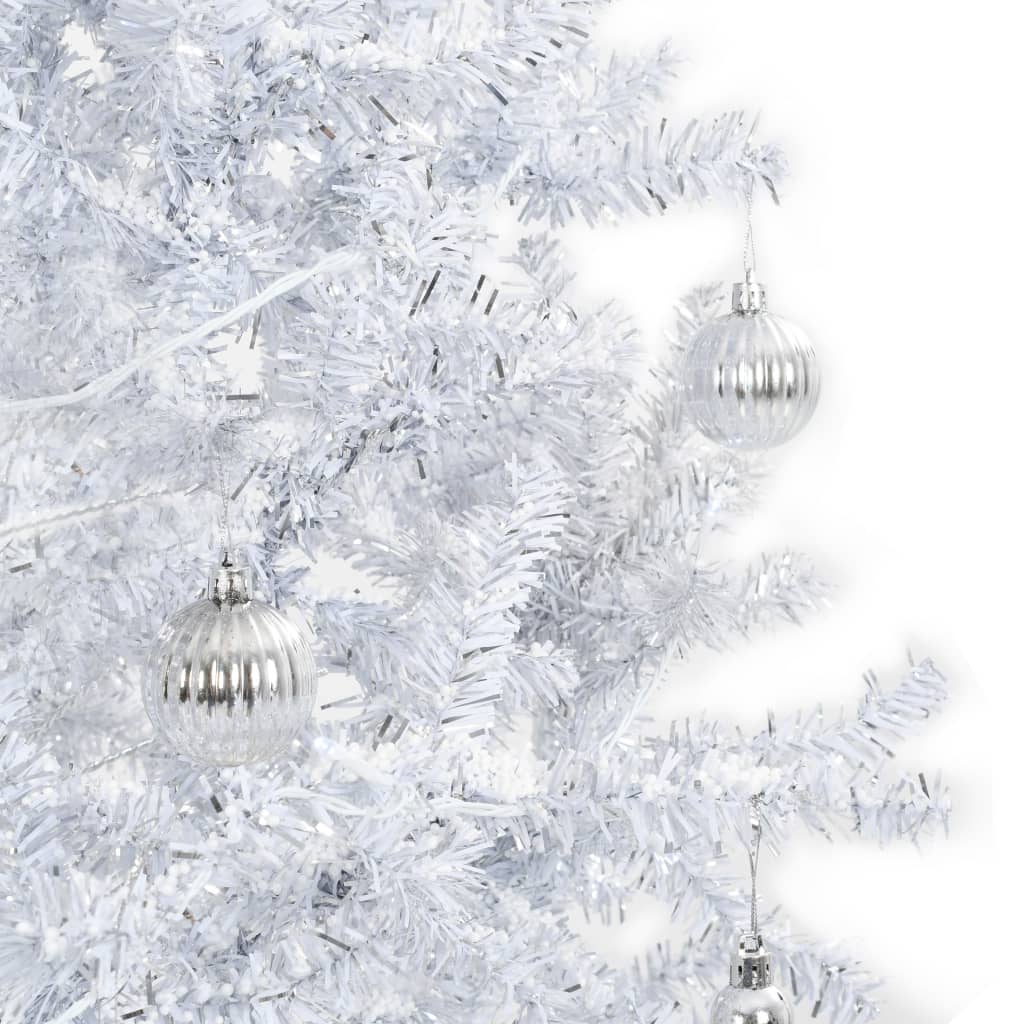 vidaXL Božićno drvce koje sniježi sa stalkom bijelo 190 cm