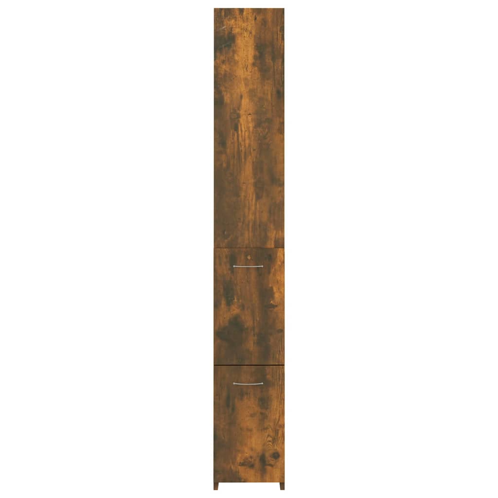 vidaXL Kupaonski ormarić boja dimljenog hrasta 25x26,5x170 cm