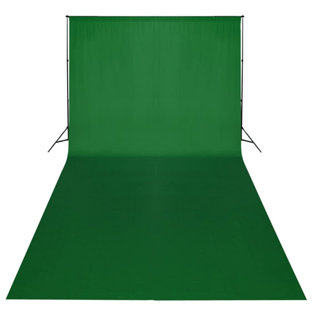 vidaXL Studijski set i zelena pozadina sustav za podršku 600 x 300 cm i svjetla