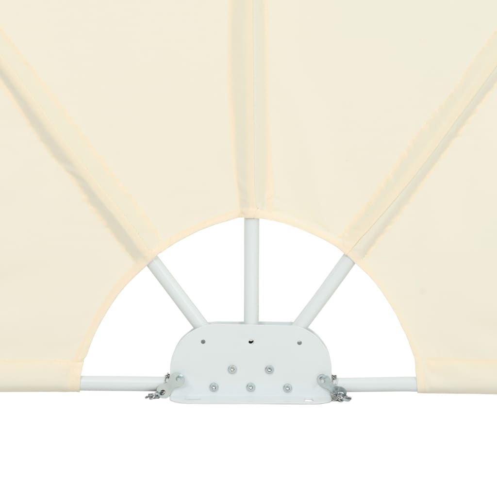 vidaXL Sklopiva bočna tenda krem 400 x 200 cm