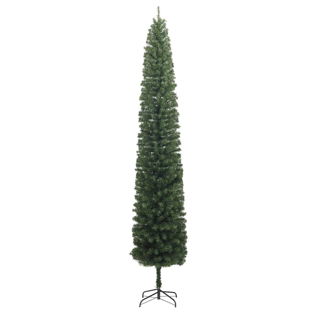 vidaXL Tanko božićno drvce 300 LED sa setom kuglica 270 cm