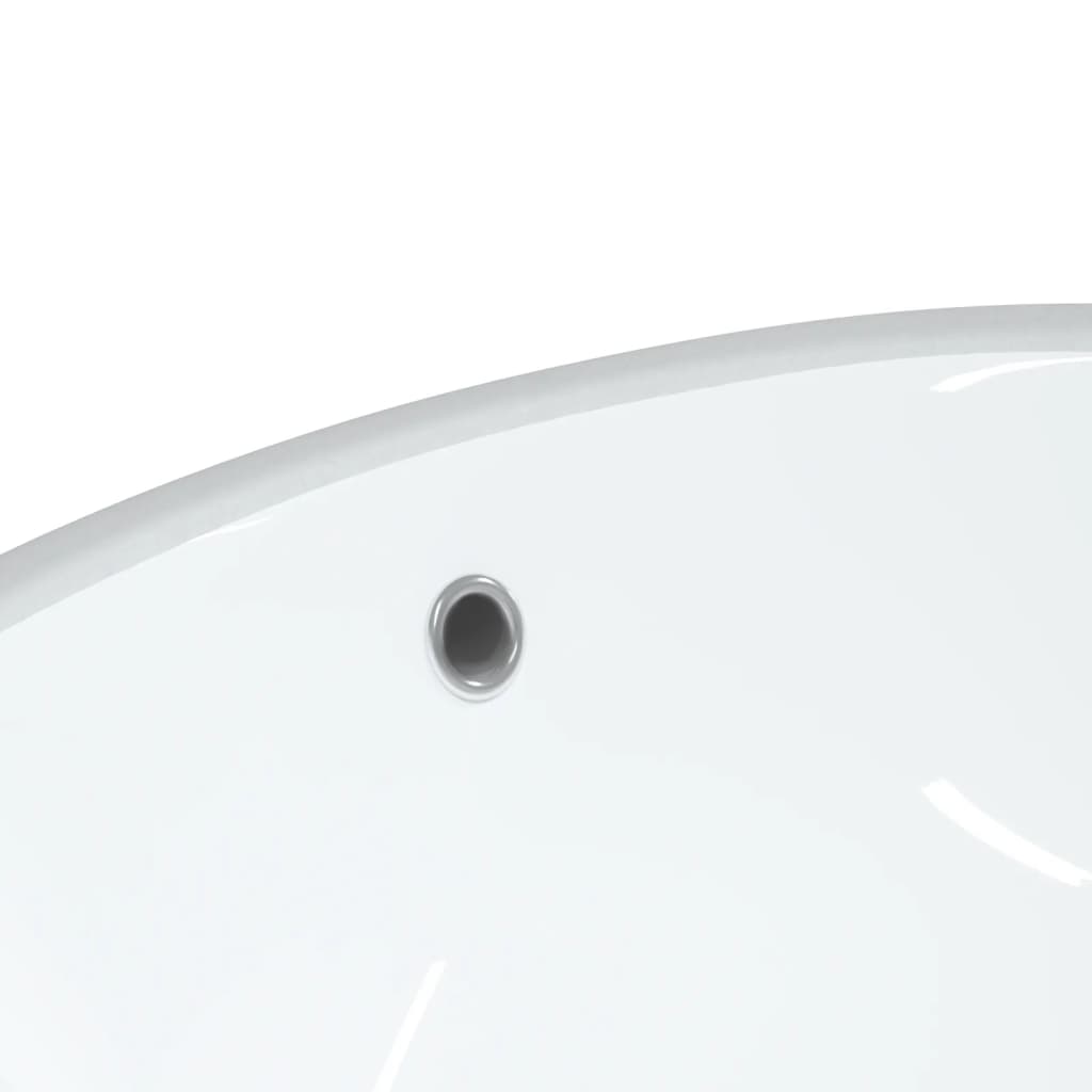 vidaXL Kupaonski umivaonik bijeli 33 x 29 x 16,5 cm ovalni keramički