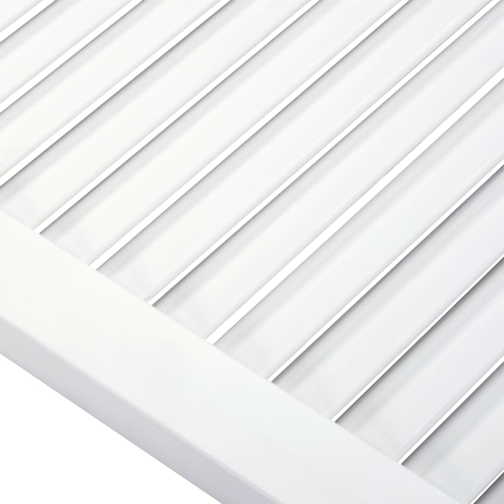 vidaXL Vrata za ormarić rešetkasti dizajn bijela 69 x 39,4 cm borovina