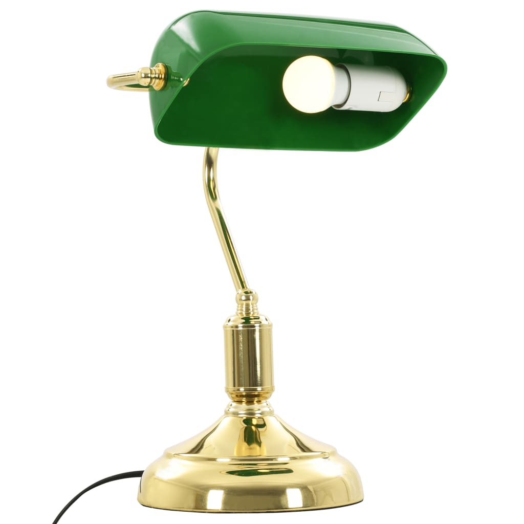 vidaXL Svjetiljka za radni stol 40 W zeleno-zlatna