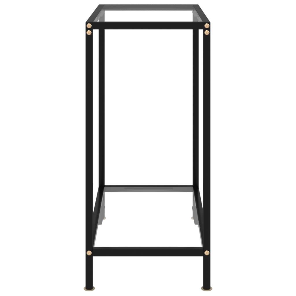 vidaXL Konzolni stol prozirni 60 x 35 x 75 cm od kaljenog stakla