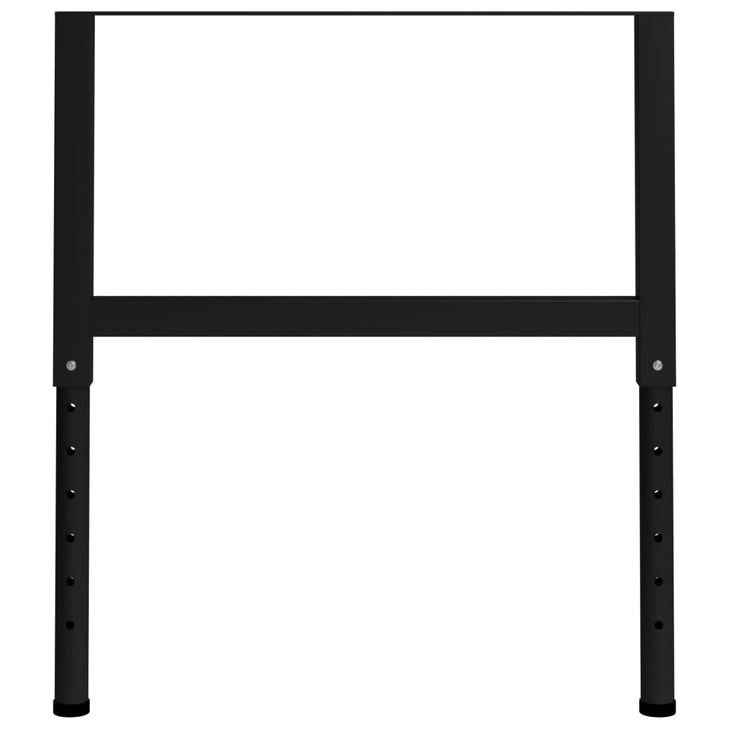 vidaXL Okviri za radni stol 2 kom metalni 85 x (69 - 95,5) cm crni