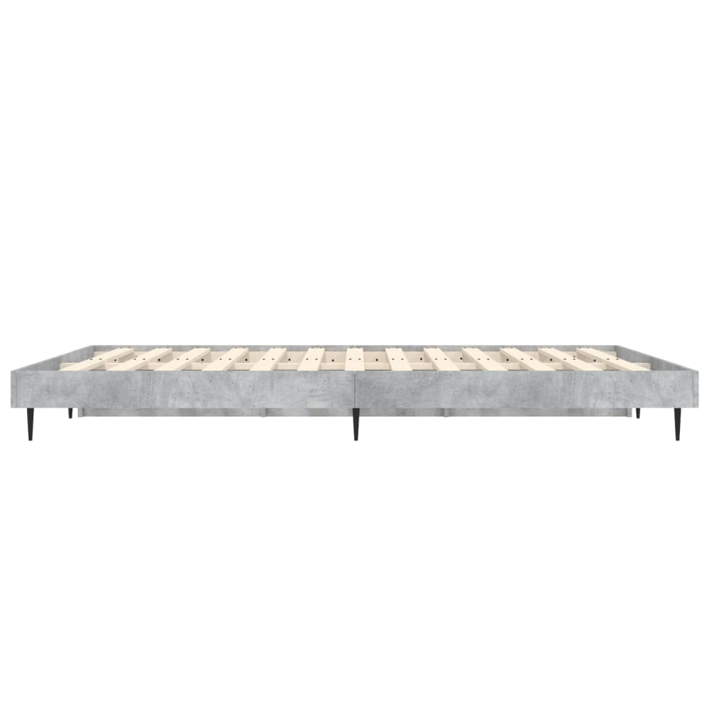 vidaXL Okvir kreveta boja betona 120x190 cm od konstruiranog drva