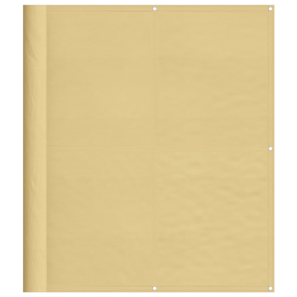 vidaXL Balkonski zaslon boja pijeska 120x300 cm 100 % poliester Oxford