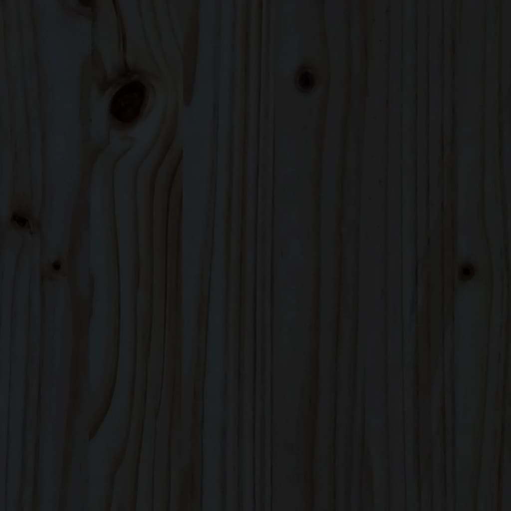 vidaXL Ležaljka za sunčanje crna 199,5x60x74 cm od masivne borovine