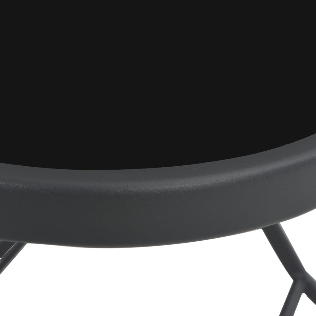 vidaXL Sklopivi vrtni stol sivi 100 x 75 x 72 cm staklo i čelik
