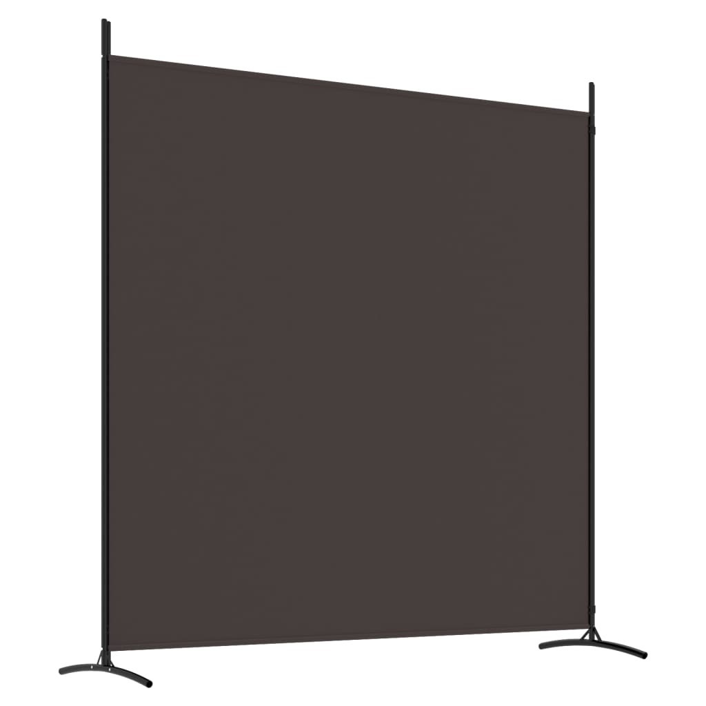 vidaXL Sobna pregrada s 2 panela smeđa 348 x 180 cm od tkanine