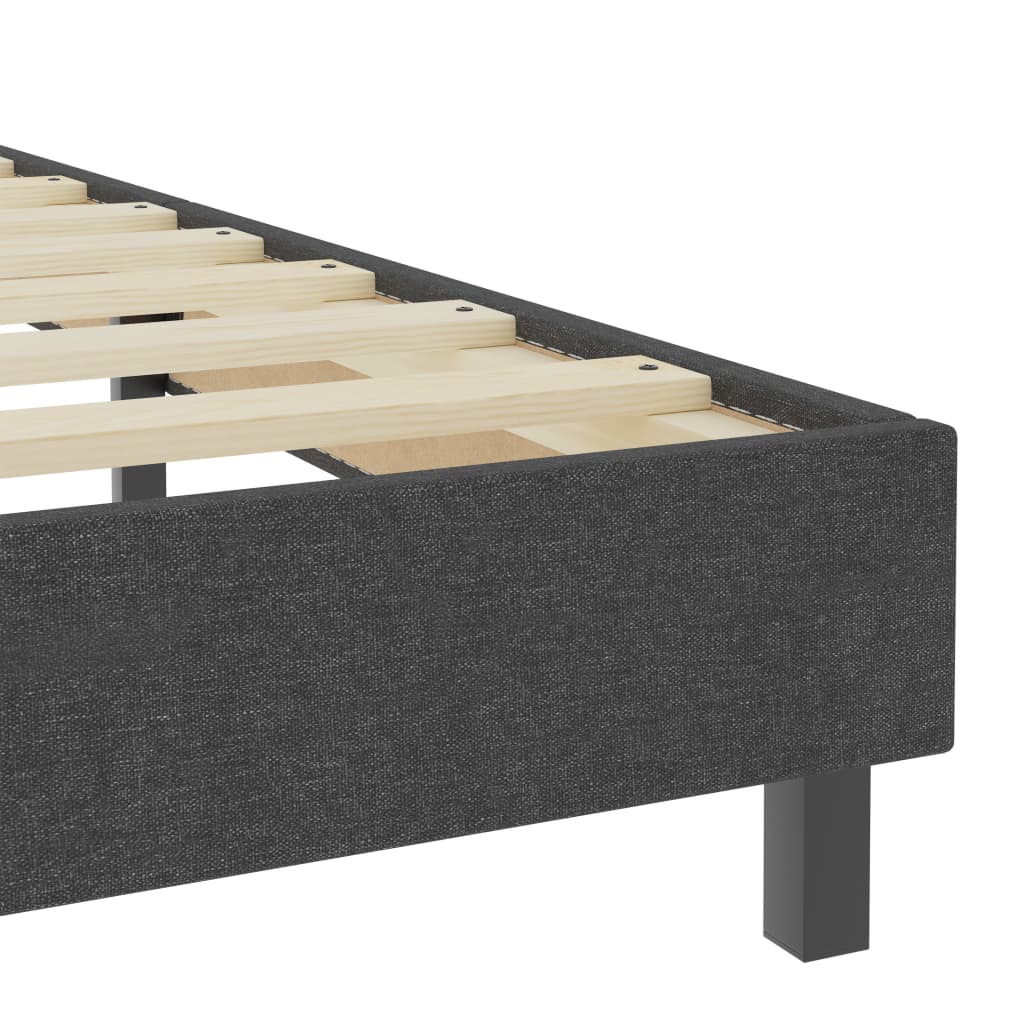 vidaXL Box spring okvir za krevet od tkanine sivi 120 x 200 cm