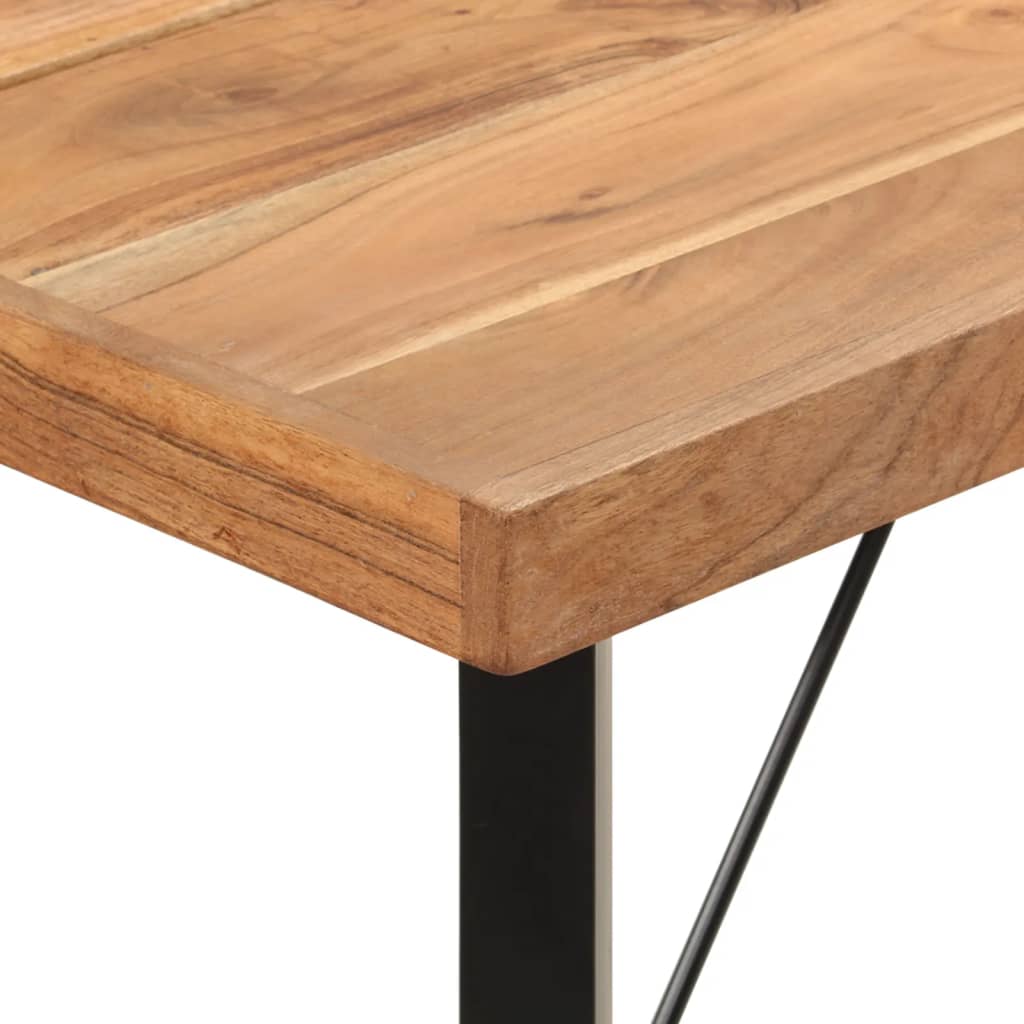 vidaXL Barski stol 180 x 70 x 107 cm masivno drvo bagrema i željezo