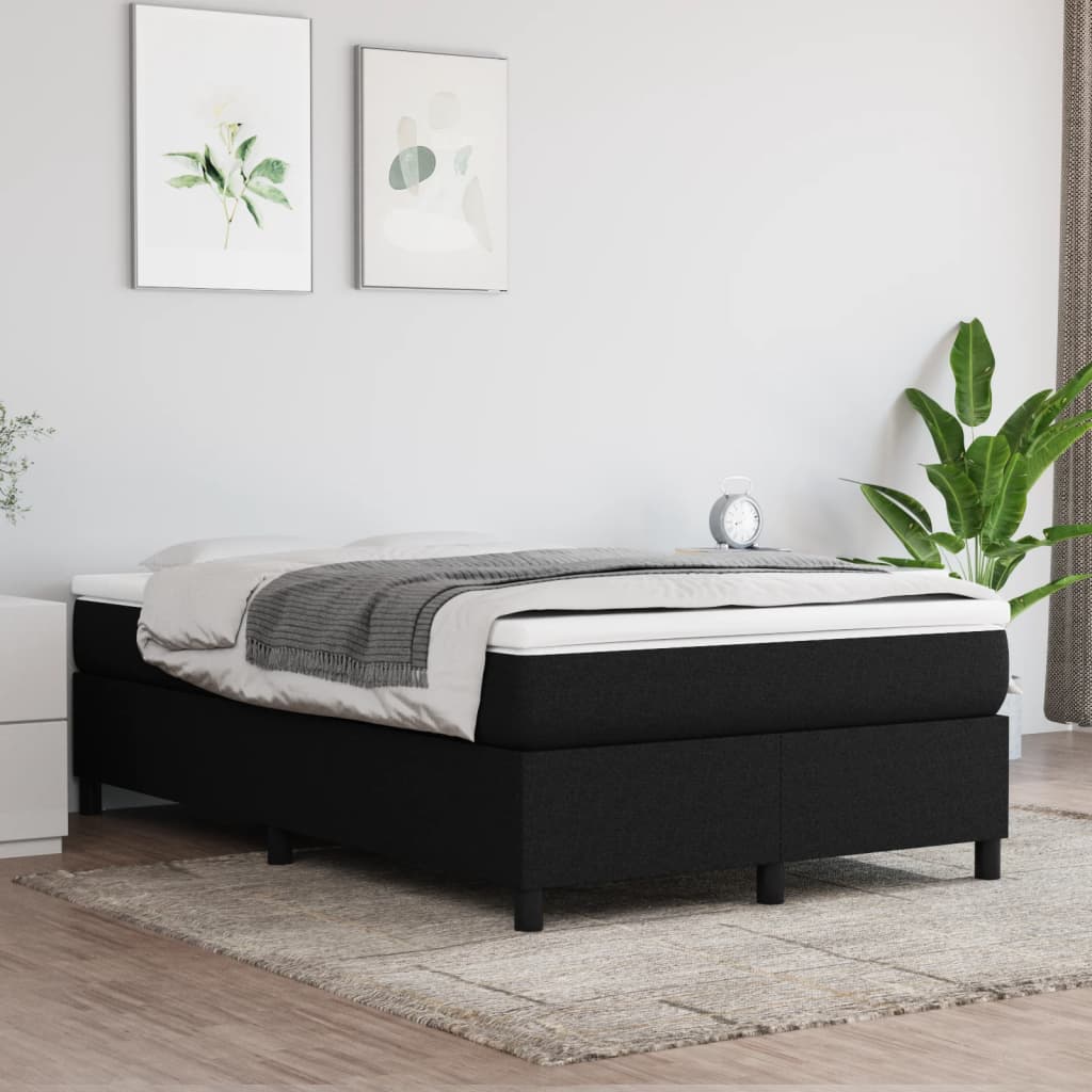 vidaXL Okvir za krevet crni 120 x 200 cm od tkanine