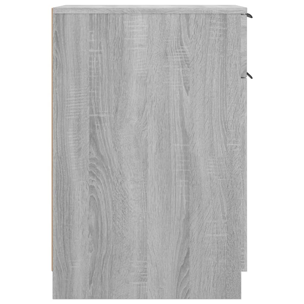 vidaXL Ormarić za radni stol siva boja hrasta 33,5 x 50 x 75 cm drveni