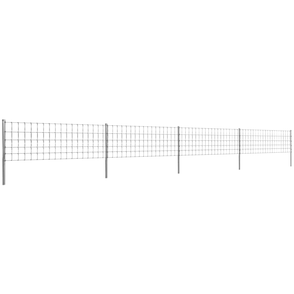 Vrtna mrežasta galvanizirana ograda 50 m 80/6/15 sa postovima