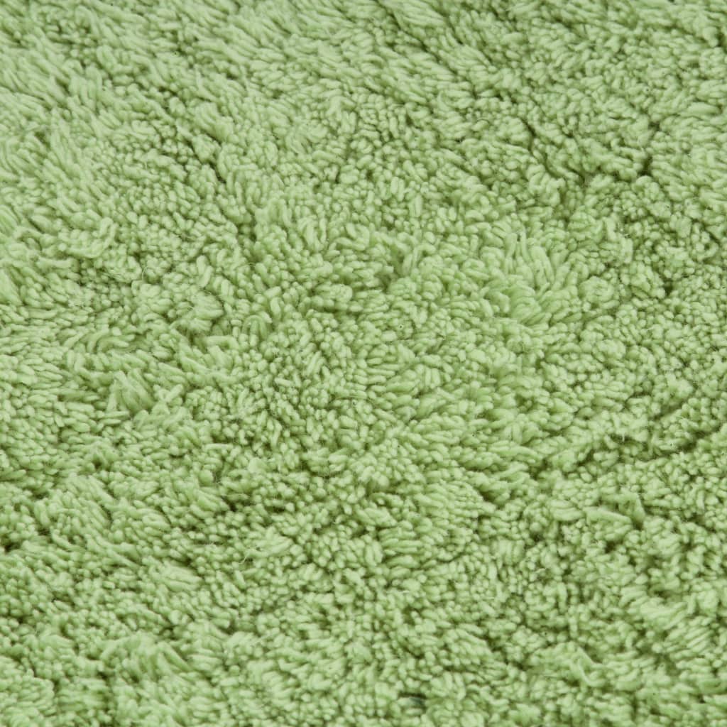 vidaXL 3-dijelni set kupaonskih otirača od tkanine zeleni