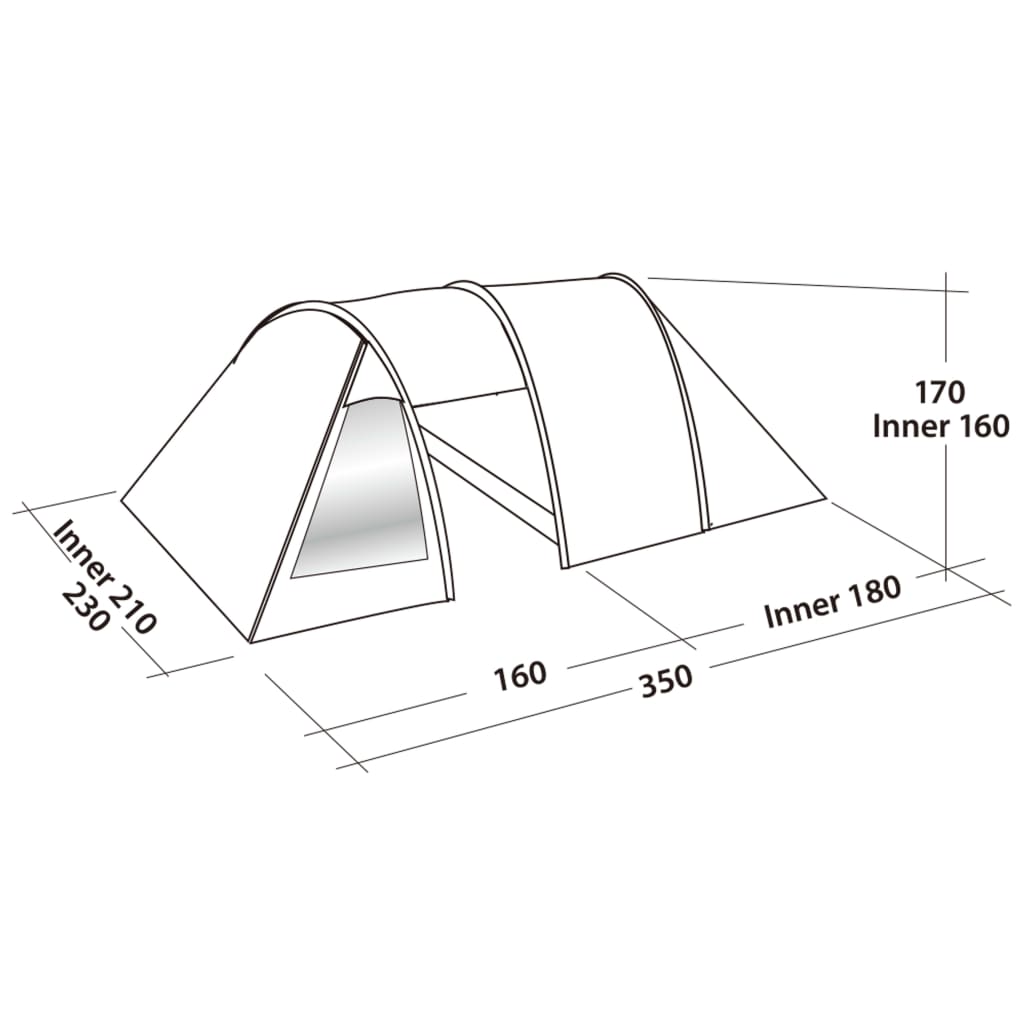Easy Camp šator Galaxy 300 za 3 osobe rustični zeleni