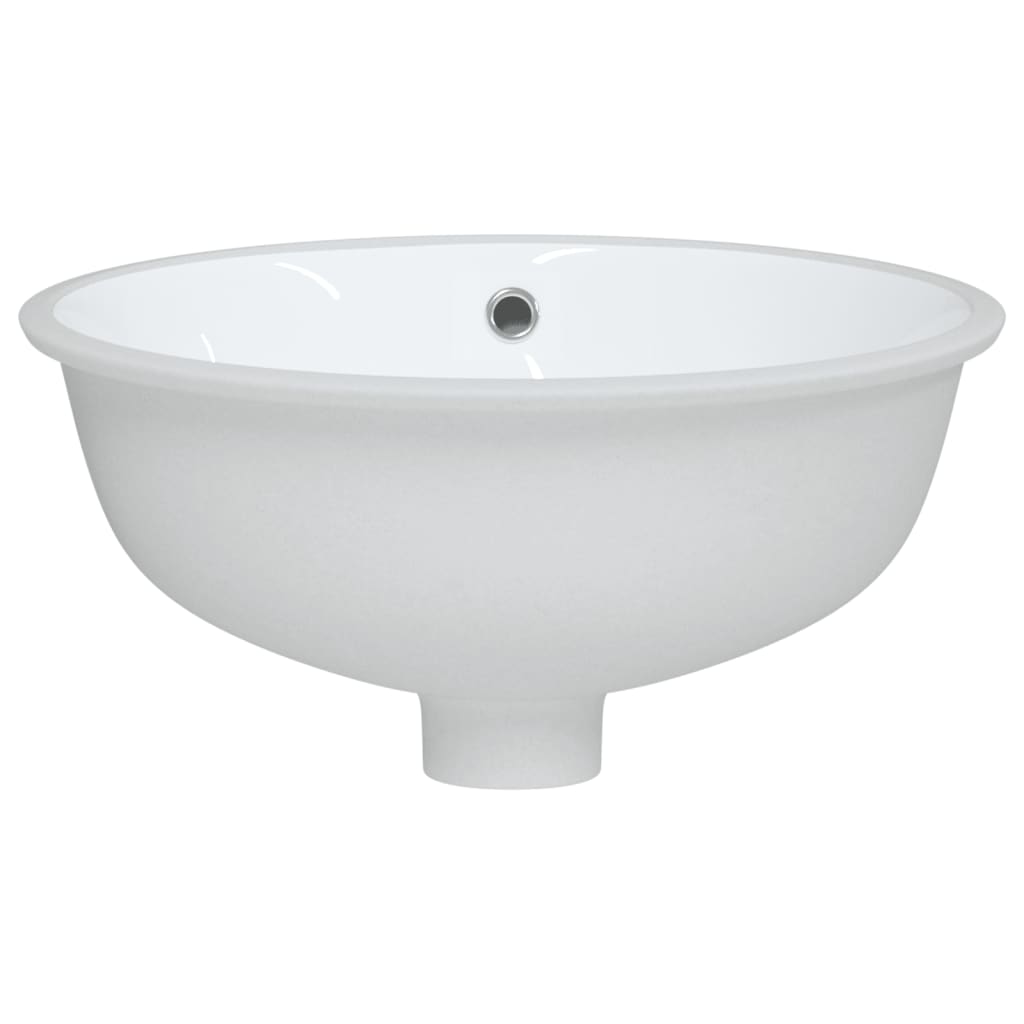 vidaXL Kupaonski umivaonik bijeli 38,5x33,5x19 cm ovalni keramički