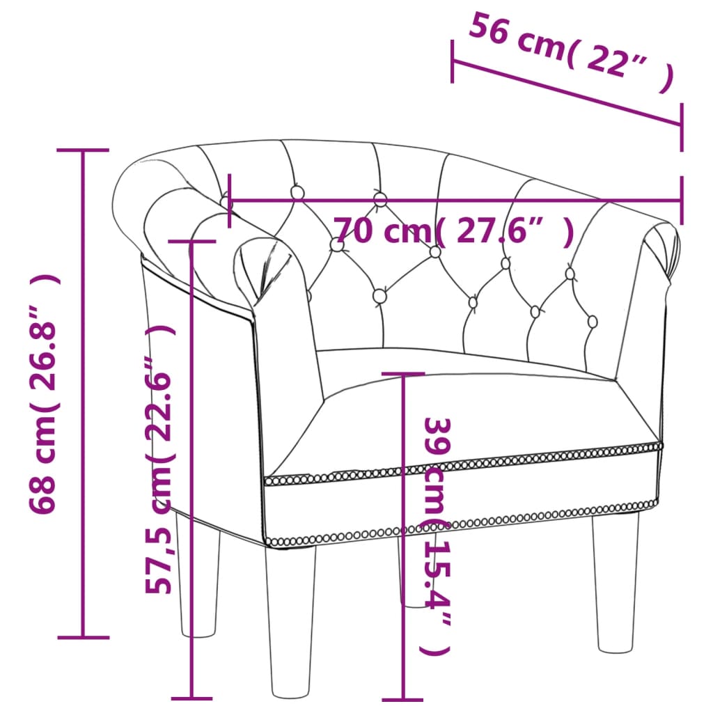 vidaXL Zaobljena fotelja od umjetne kože srebrna