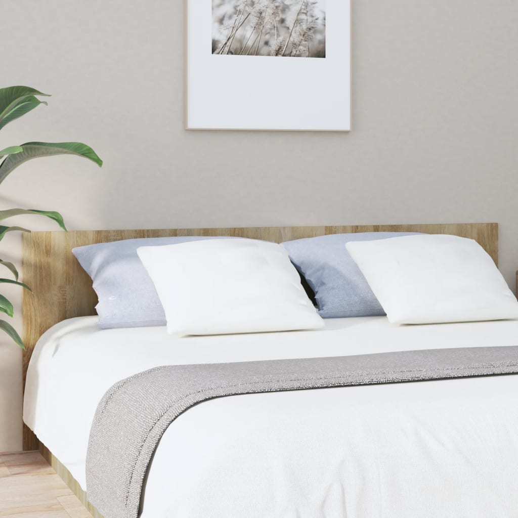 vidaXL Uzglavlje za krevet boja hrasta sonome 200 x 1,5 x 80 cm drveno
