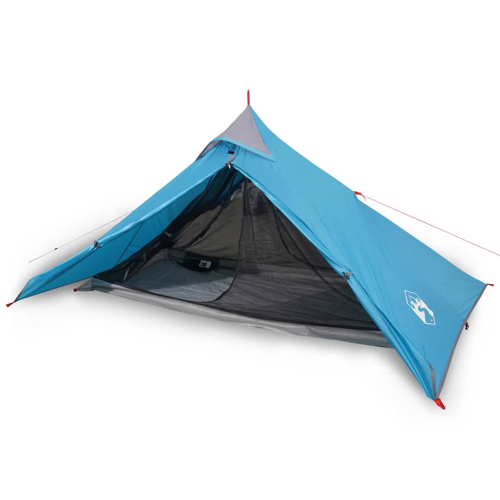 vidaXL Šator tipi za kampiranje za 1 osobu plavi vodootporni