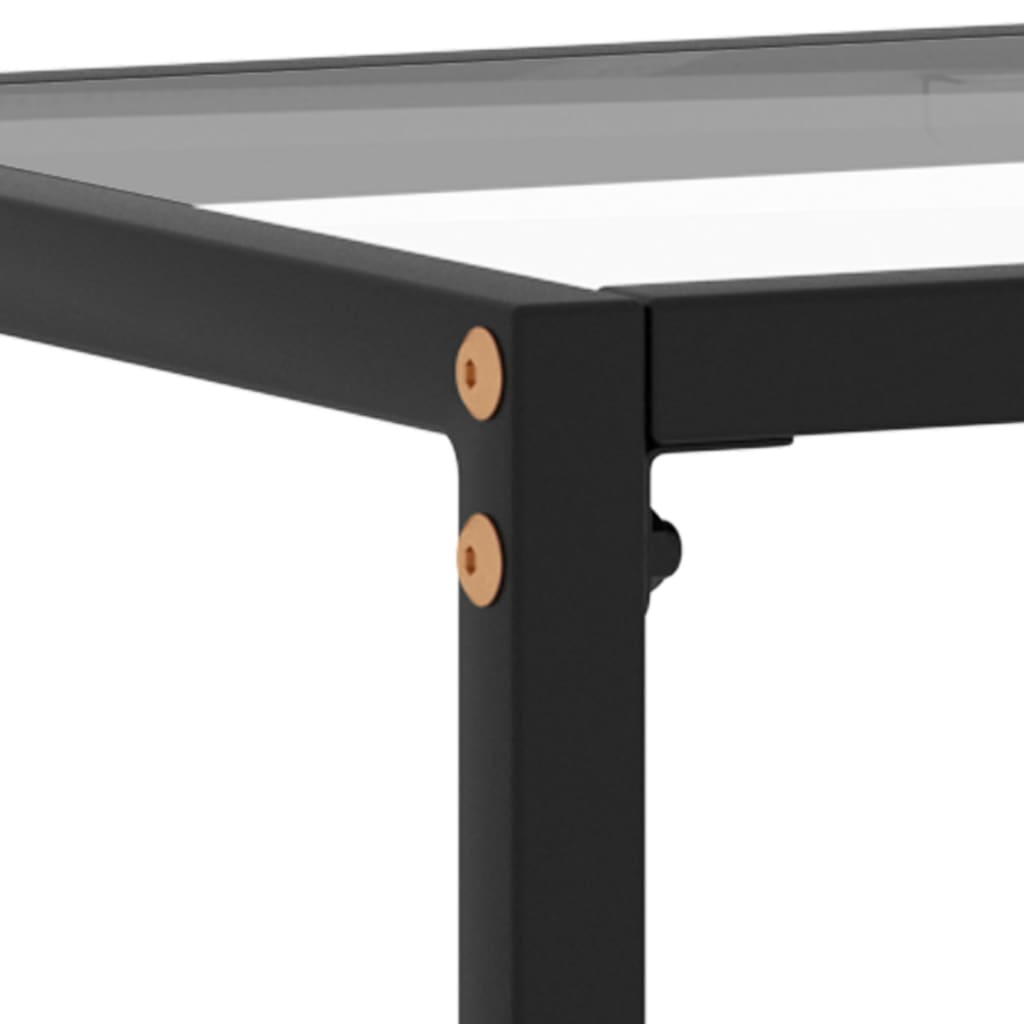 vidaXL Konzolni stol prozirni 80 x 35 x 75 cm od kaljenog stakla