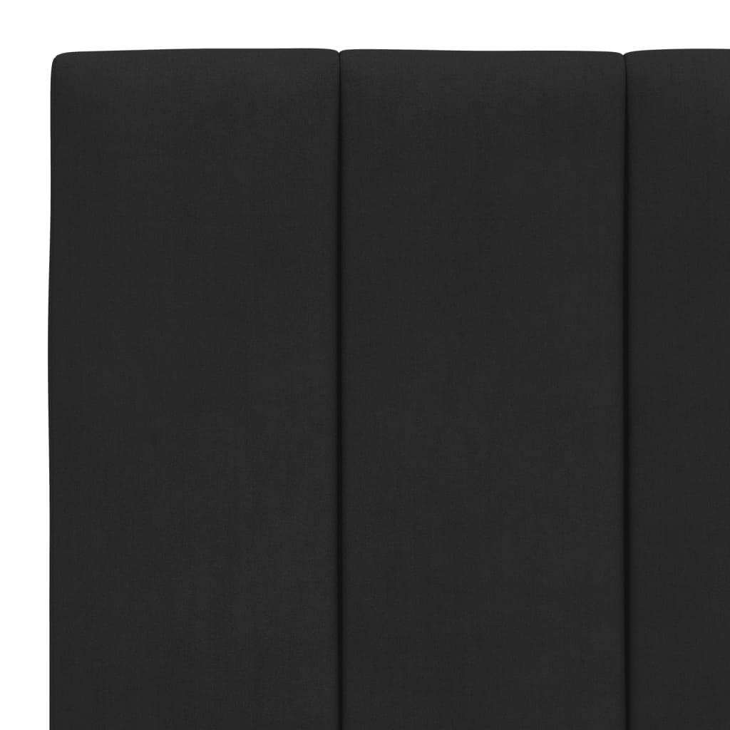 vidaXL Jastuk za uzglavlje crni 80 cm baršunasti