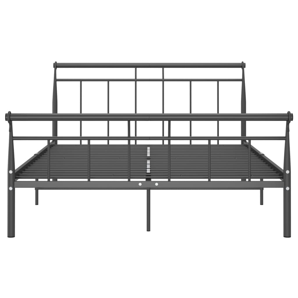 vidaXL Okvir za krevet crni metalni 140 x 200 cm