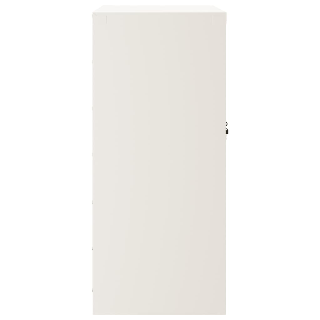 vidaXL Ormarić za spise bijeli 79 x 40 x 90 cm čelični