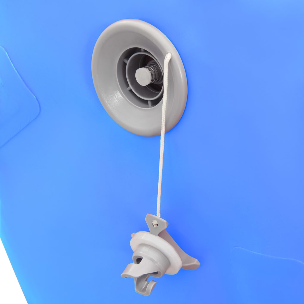 vidaXL Gimnastički valjak na napuhavanje s crpkom 120x90 cm PVC plavi