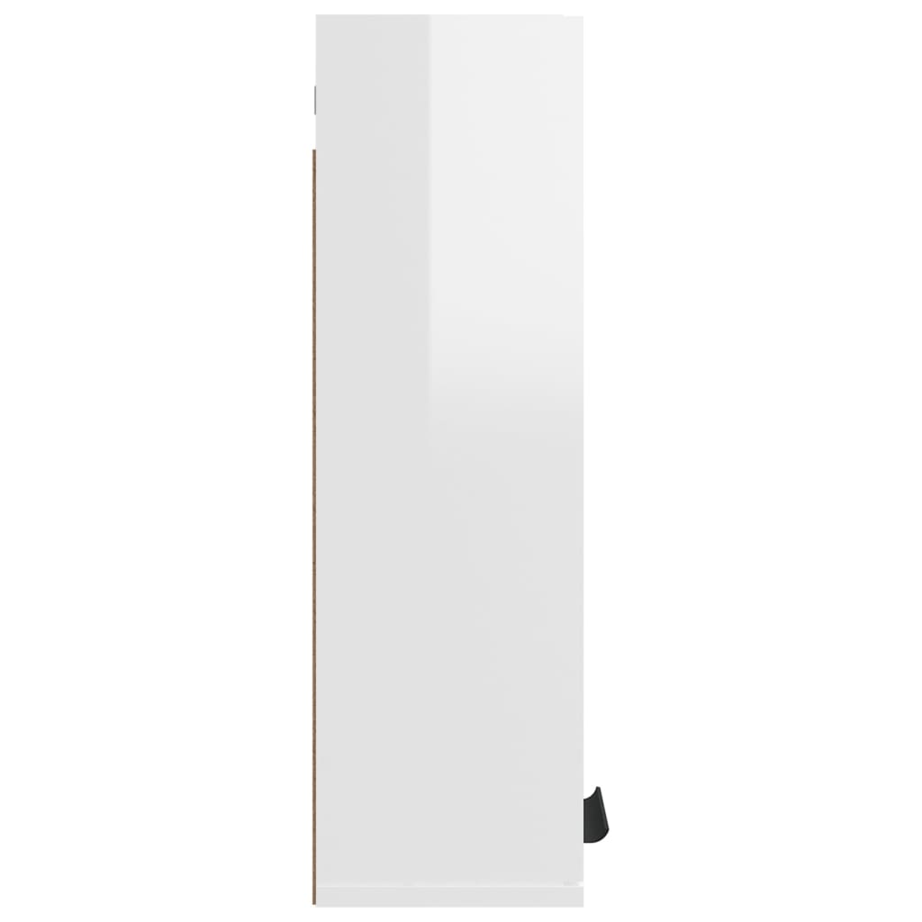 vidaXL Zidni kupaonski ormarić visoki sjaj bijeli 32 x 20 x 67 cm
