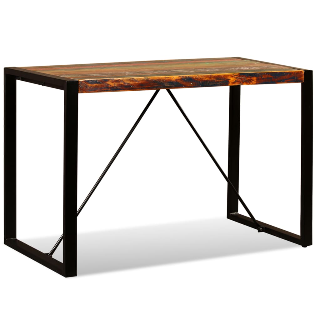 vidaXL Blagovaonski stol od masivnog obnovljenog drva 120 cm