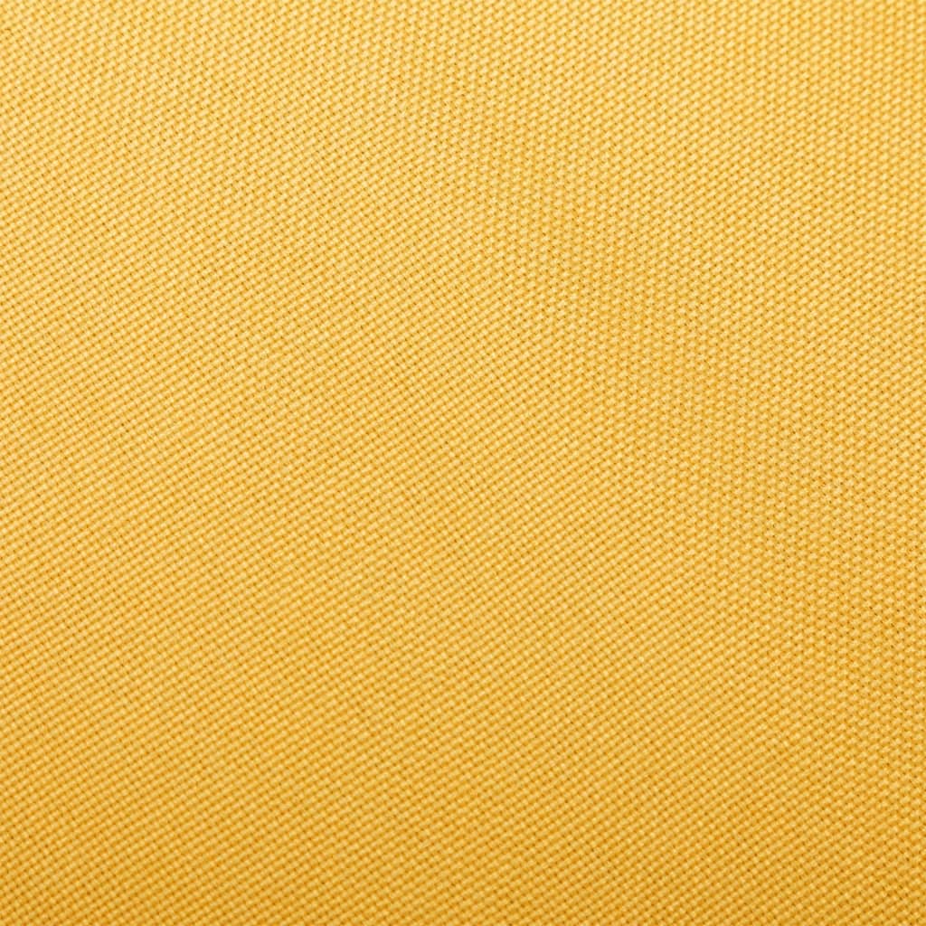 vidaXL Stolica za ljuljanje od tkanine boja senfa