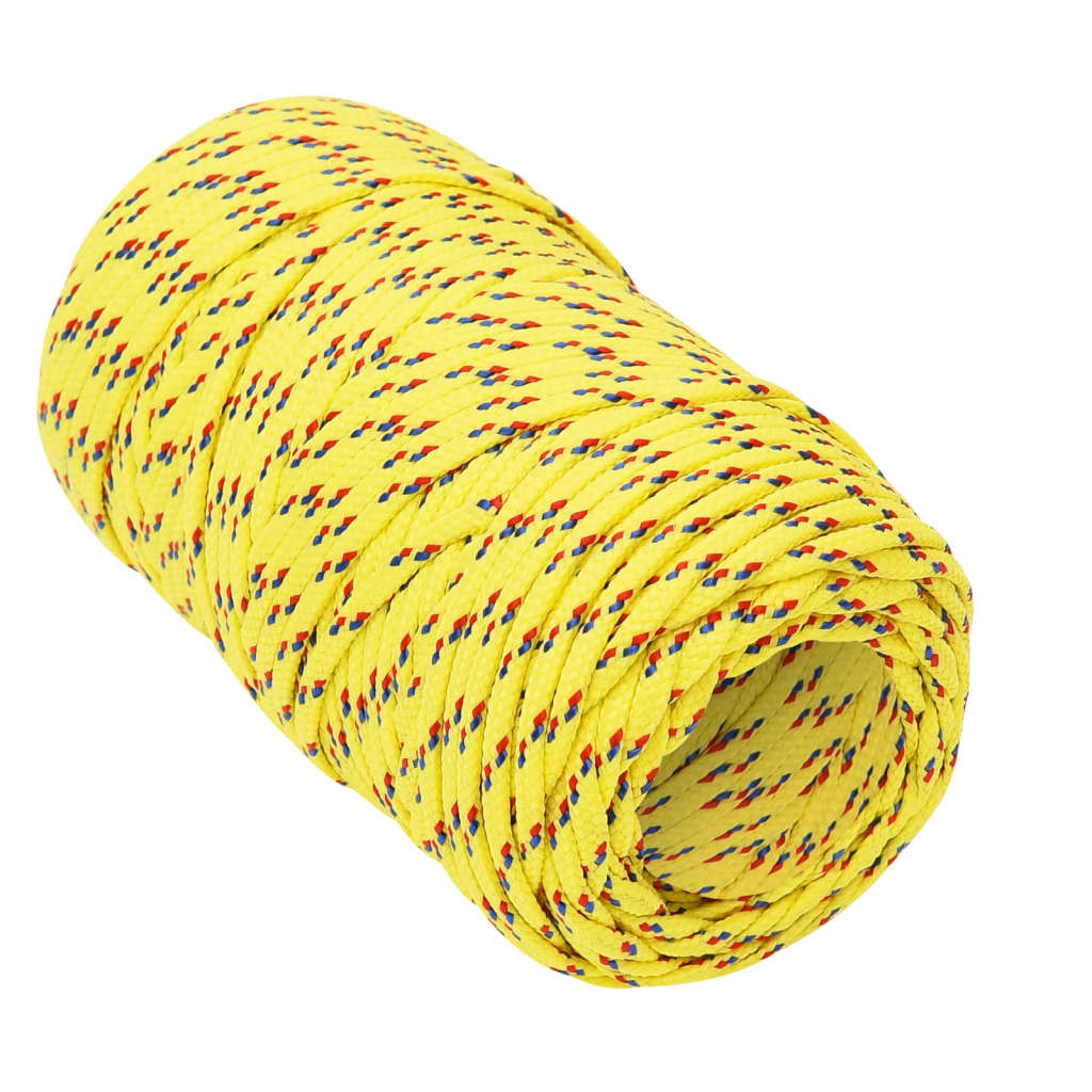 vidaXL Brodski konop žuti 2 mm 50 m od polipropilena