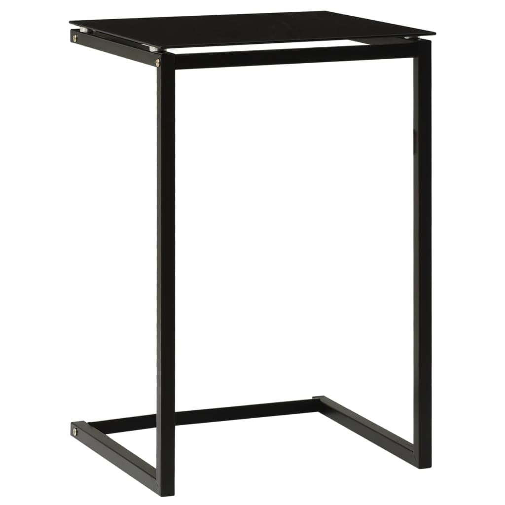 vidaXL Bočni stolić crni 40 x 40 x 60 cm od kaljenog stakla