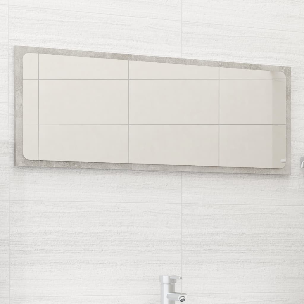 vidaXL Kupaonsko ogledalo boja betona 90x1,5x37 cm konstruirano drvo